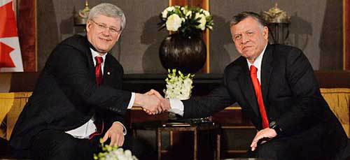 Harper and King Abdullah
